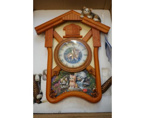 Happy tales cuckoo clock by Bradford exchange by Jurgen Scholz boxed with coa 