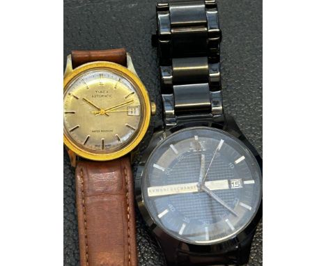 Armani exchange wristwatch together with timex automatic 