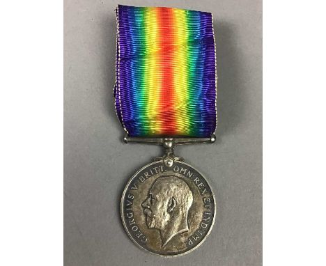 TWO WWI CAMPAIGN MEDALS,named to R. Paterson, along with the same two medals named to J. Paterson, also a special constabular