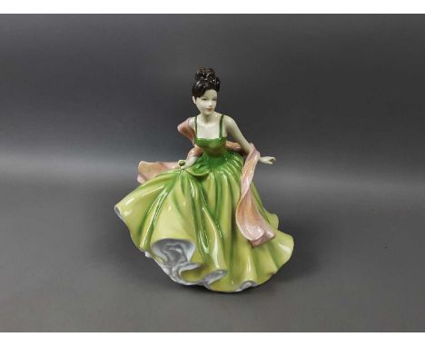 LLADRO FIGURE OF A GEISHA,29cm high, along with other ceramic figures including other Lladro, Nao and Royal Doulton, also wit