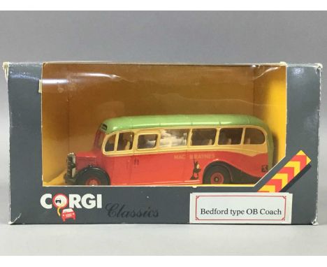 COLLECTION OF CORGI PUBLIC TRANSPORT SCALE MODELS,including 97336 Daimler Bus Glasgow Corporation, W. Alexander Guy Arab &amp