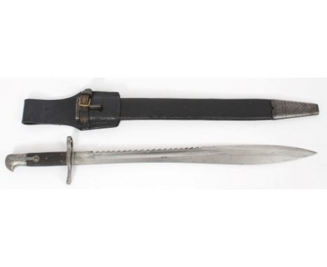 Rare and desirable Victorian 1871 pattern Elcho sawback bayonet by Kirschbaum Solingen for the Martini-Henry rifle - with dic