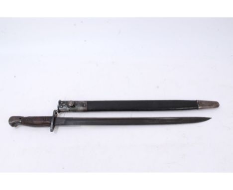 First World War British 1907 pattern Enfield bayonet with scabbard