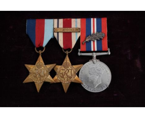 Fine group of three Second World War medals awarded to Lieutenant William Blewitt 3rd Parachute Regiment, who was killed in a