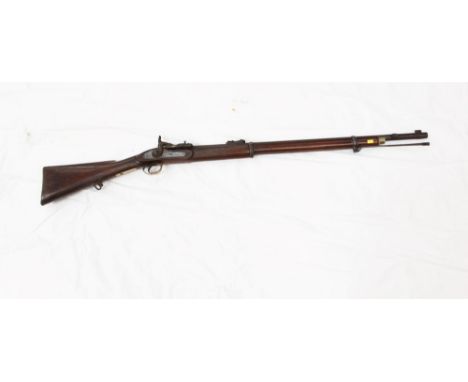 Victorian Snider two-band military rifle with Crowned Tower 1869 dated lock, Snider patent breech, ladder sight with Walker p