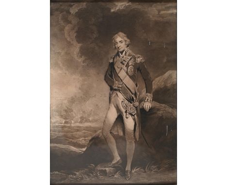 Charles Louis Lingee (1748-1819) after Jean Baptiste Isabey - Bonaparte, stipple engraving, 1801, mounted to image, 64.5 x 44