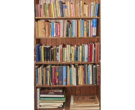 Five shelves of books, miscellaneous general shelf stock