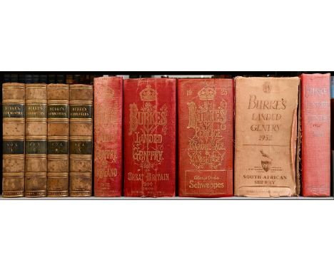 Burke (John) - A Genealogical and Heraldic History of the Commoners of Great Britain and Ireland, four volumes, portrait fron