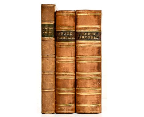 George Cruikshank's Omnibus, steel and wood engraved illustrations, including portrait, contemporary half calf, spine gilt wi