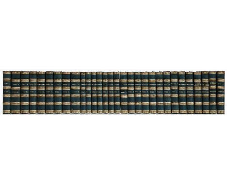 Poetry. A French 'cabinet' library of Italian poetry,&nbsp;thirty volumes, including the works of Dante, Tasso and Ariosto, p