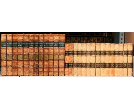 The Works of Samuel Johnson LL.D., new edition, twelve volumes, portrait frontispiece, contemporary calf ruled gilt, spine gi