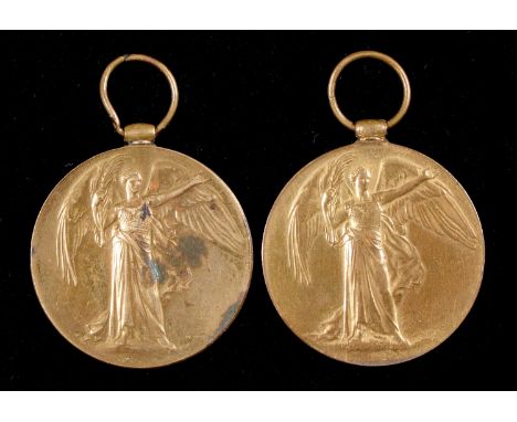 World War One Victory Medal, G-97059&nbsp; Pte W Levi 19-Lnd R and 210800 Pte W R Innes Labour Corps 