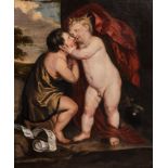Flemish school, follower of Anthony van Dyck (1599-1641): The Infant Christ and St. John the Baptist
