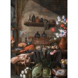 Jan van Kessel (1626-1679): Kitchen still life, oil on canvas