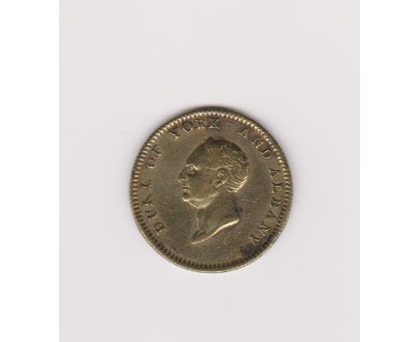1827-Frederick Duke of York and Albany Brass Funerary Medallion-BHM number 1290, Obv ' Commander in Chief' and beloved by the