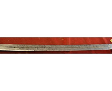 British 1846 Pattern Naval Officer’s Sabre made by F. Highatt, Gosport. Having a regulation folding hilt with an engraved nam