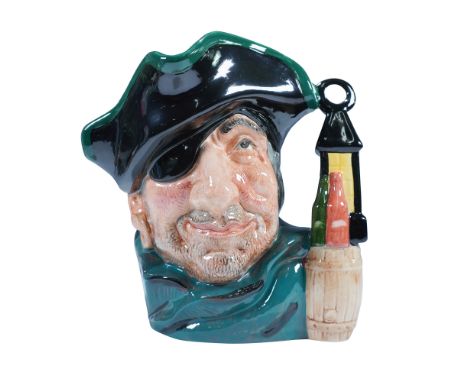 This colorway variation presents the figure wearing a green cloak and a black hat with green trim. The handle is sculpted in 