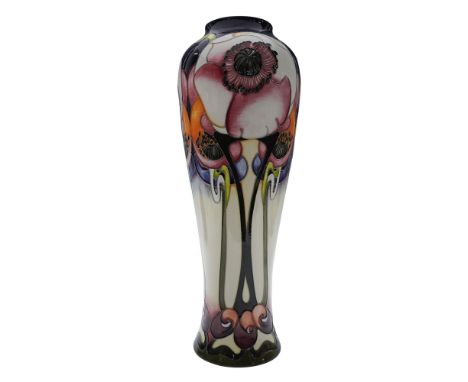 One of One. Special Event Piece. Moorcroft Pottery Unique large vase featuring a floral design created collaboratively by des