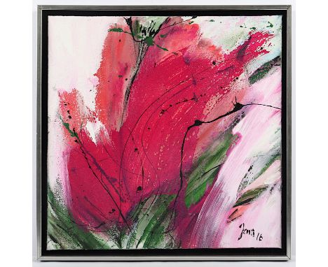JANI, "Blütenzauber", Acryl/Lwd., 40 x 40, unten rechts signiert, R.
