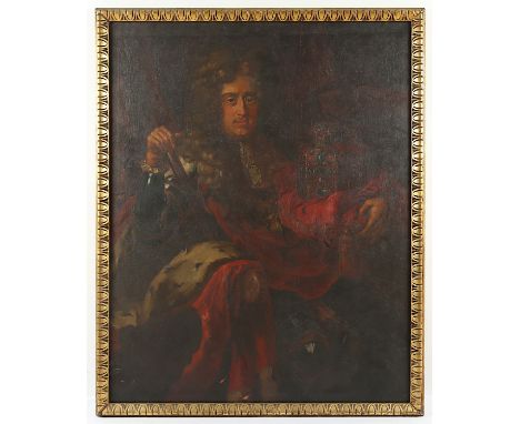 PORTRAITMALER WOHL 18./19.JH., "Kurfürst Johann Wilhelm von der Pfalz (1658-1716)", Öl/Lwd., 124 x 98, rest., Kopie-Ausschnit