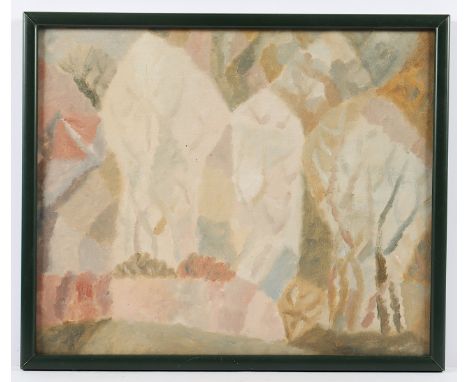 SUBKOW, Gennady (*1940), "Botanischer Garten", Öl/Karton, 35 x 41, verso bez., 1988, R.