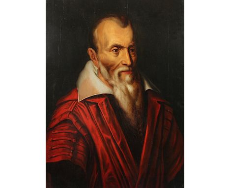 PORTRAITMALER WOHL 19.JH., in der Art des 16.Jh., "Bildnis eines bärtigen Mannes", als Portraitvorlage diente sehr wahrschein