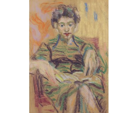 RÖTHLISBERGER, Willy, (1914-1977), "Portrait einer Frau", Pastell/Papier, 70 x 50, besch., R.