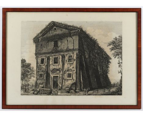 RÖMISCHER TEMPEL, "Veduta dell'Antico Tempio dedicato alle nove Muse da M. Fulvio Nobiliore - in oggi S. Urbano fuori di Port