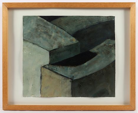 REIN, Andreas, "Vikene", Mischtechnik/Papier, 32 x 37, verso signiert und datiert 12/'93, R.