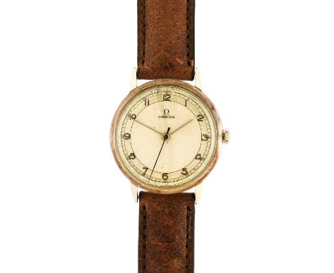 Omega: A Stainless Steel Oversize Jumbo Centre Seconds Wristwatch, signed Omega, 2325, circa 1944, (calibre 30T2SC) manual wo