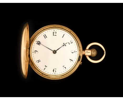 Emil Friedley: An 18 Carat Gold Full Hunter Pocket Watch, signed Emil Friedley, Bradford, 1882, manual wound lever movement s