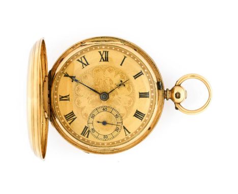 Charles Henry: An 18 Carat Gold Full Hunter Pocket Watch, signed Ch Henry, Adelaide, 1867, single fusee lever movement signed