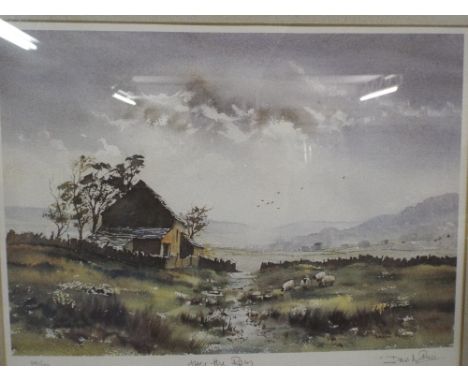 A Framed Print Depicting Welsh Landscape, After The Rain by David Price, Signed in Pencil by The Artist. 