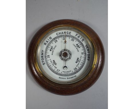 An Oak Aneroid Barometer. 