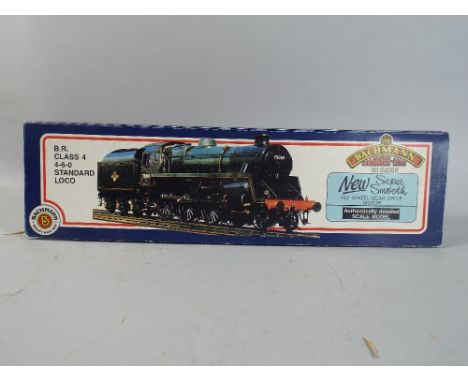 An 00 Gauge Bachmann 31-102 BRb Class 4 4-6-0 Number 75073.