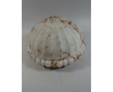 A Vintage Opaque Glass Light Shade.