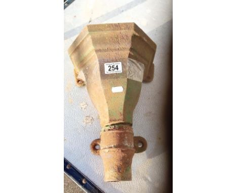 An old cast hopper 