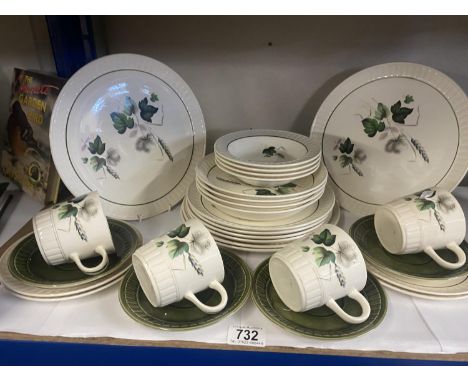 A 28 piece Palissy dinner set, COLLECT ONLY. 