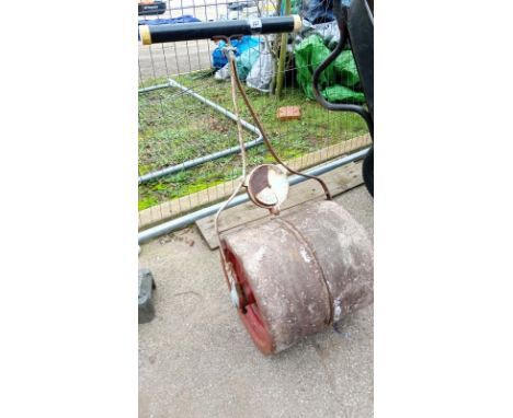 A Large Garden Roller 