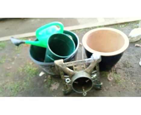 A heavy Cast Tree stand / planter etc 