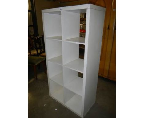 A white double shelf unit, COLLECT ONLY.