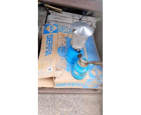 A camping gas cooker/light/blowtorch 