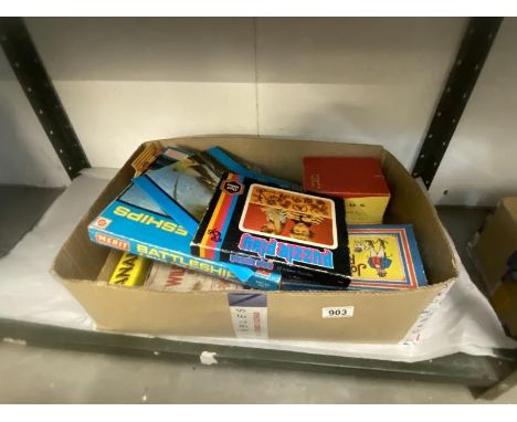 A box of vintage games 