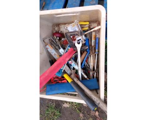 A box full of workshop tools 