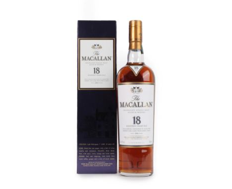 The Macallan Single Highland Malt Scotch Whisky 18 Years Old 2016 Annual Release, 43% vol 700ml, in original cardboard sleeve