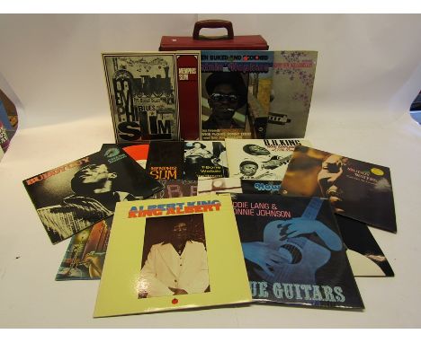 A case of assorted Blues LP's to include Sonny Boy Williamsson 'The Blues Of Sonny Boy Williamsson', Lightnin' Hopkins 'I've 