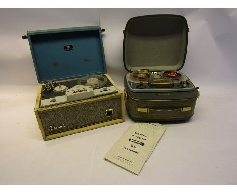 Two vintage reel to reel tape recorders to include Avon and Grundig