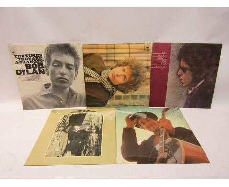 BOB DYLAN: Five LP's to include 'The Times They Are A Changin', 'Blonde On Blonde', 'John Wesley Harding', 'Nashville Skyline