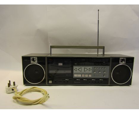 A Panasonic RX-C52L portable radio/cassette boombox with detachable 2-way speaker system 