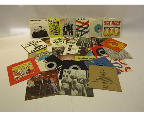 A collection of mixed Post-Punk, Mod, Power-Pop, New Wave and other 7" singles including The Real Kids 'All Kindsa Girls/Comm